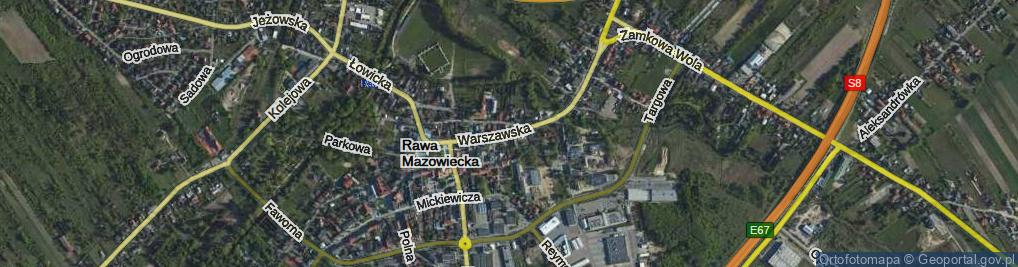 Zdjęcie satelitarne Warszawska ul.